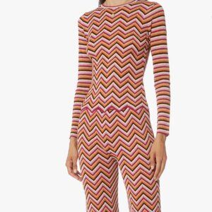 How fabulous!  Fun Missoni striped and zigzag sparkly top!   XS
